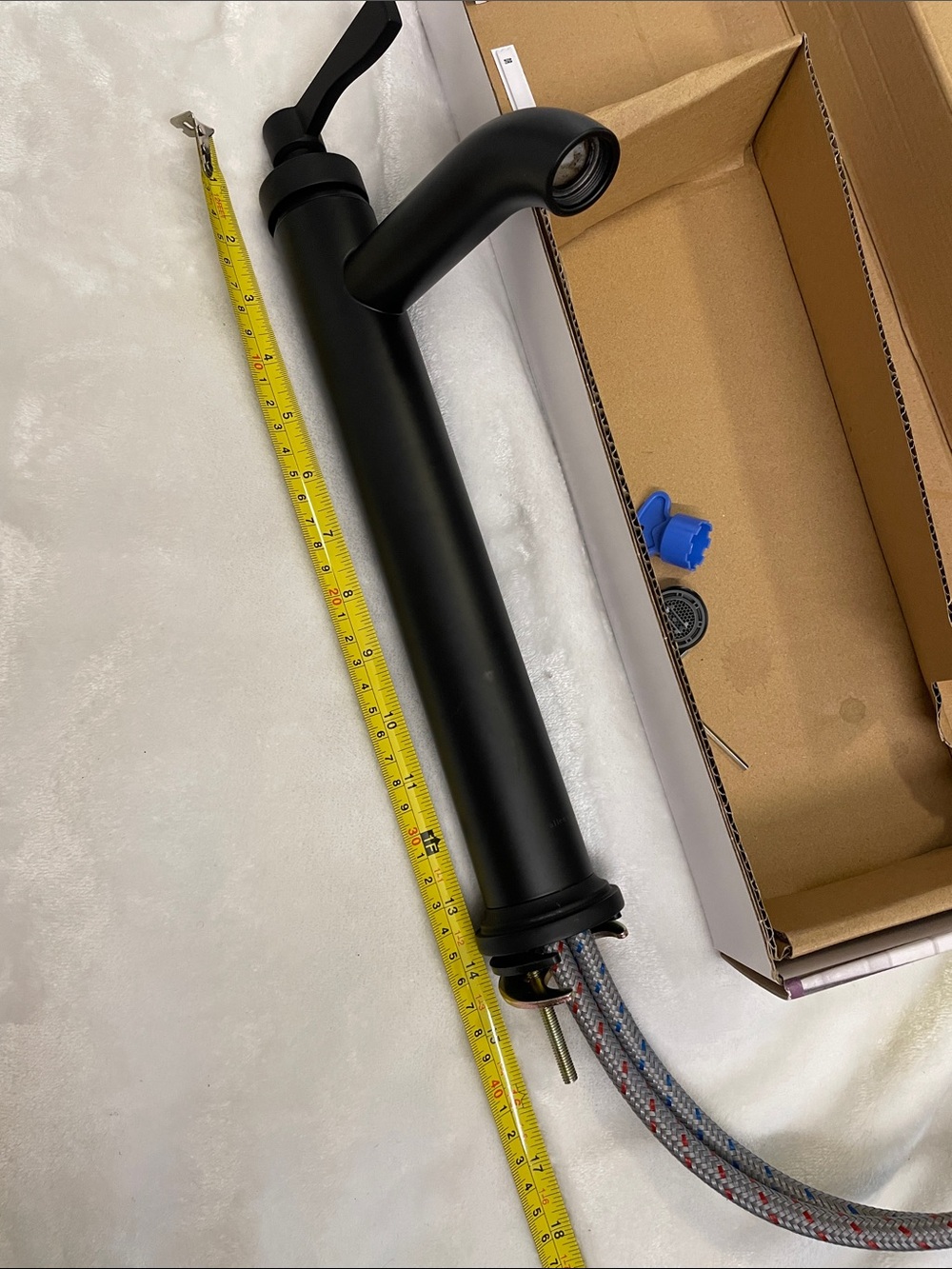 Allen+Roth Matte Black Vessel Filler Bathroom Faucet - Picture 6 of 10